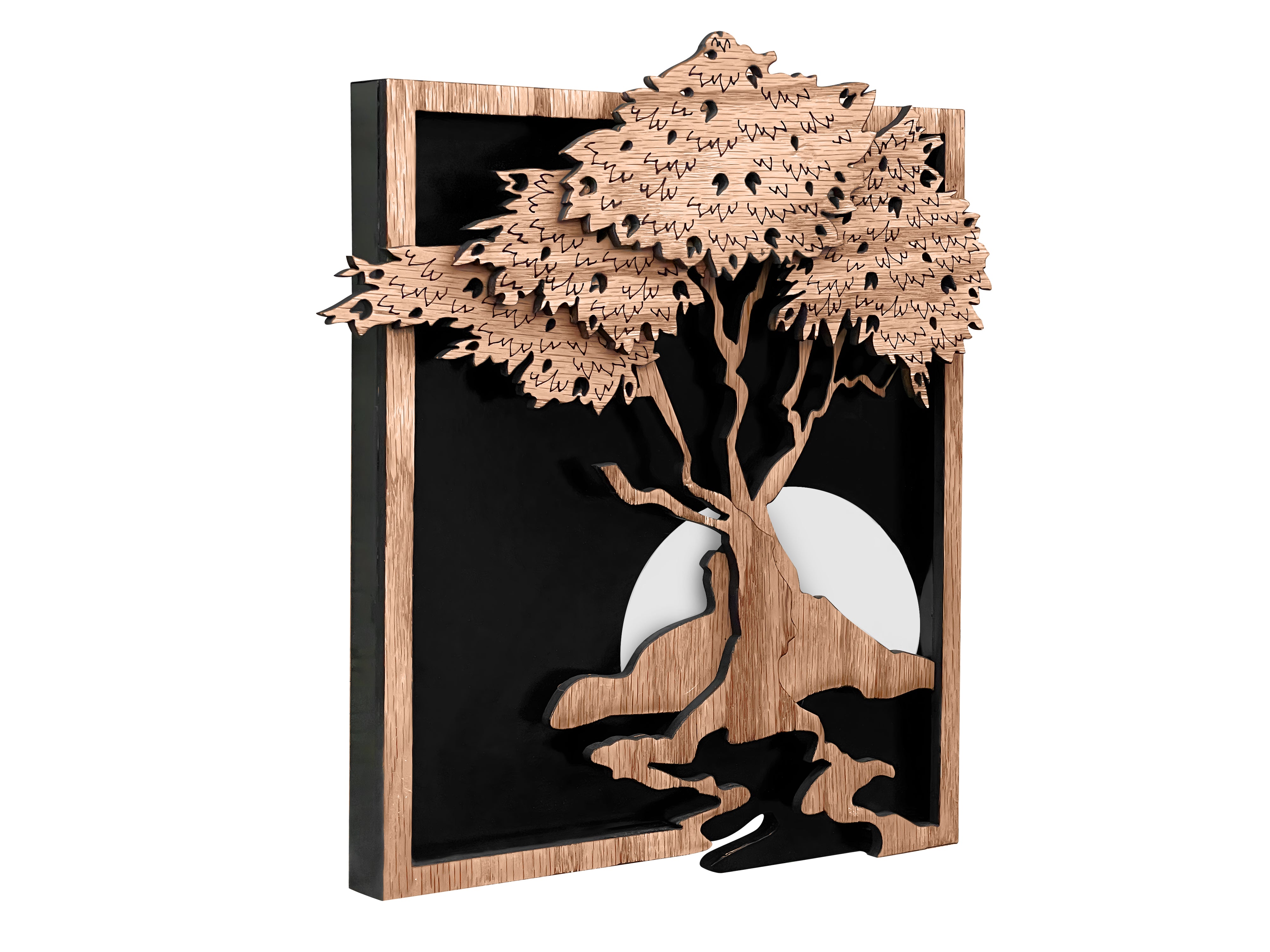 Rooted Tree & Art Nouveau Style Wall Decor