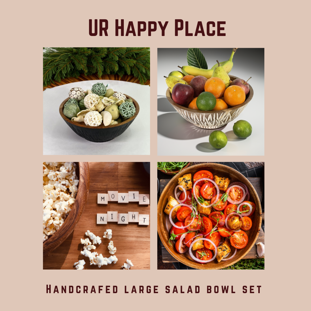 Acacia Wood Salad Bowls: A Perfect Blend of Style and Functionality
