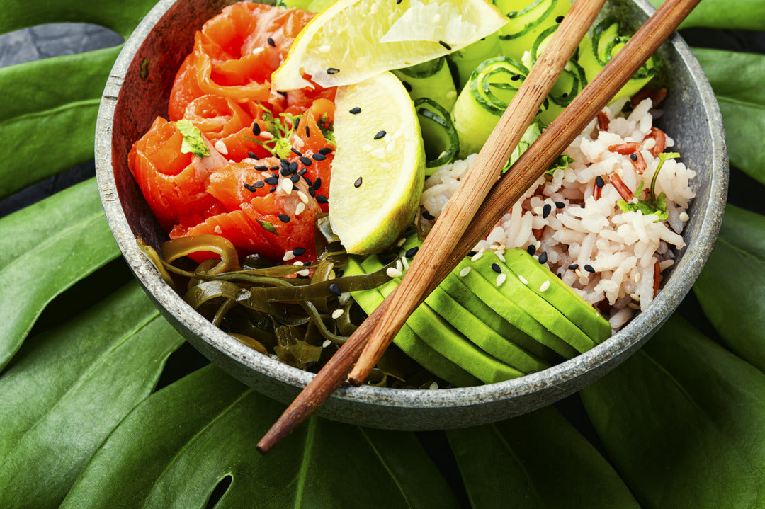 Savor the Simplicity: Crafting a Heart-Healthy Salmon Poke Bowl with UR HAPPY PLACE