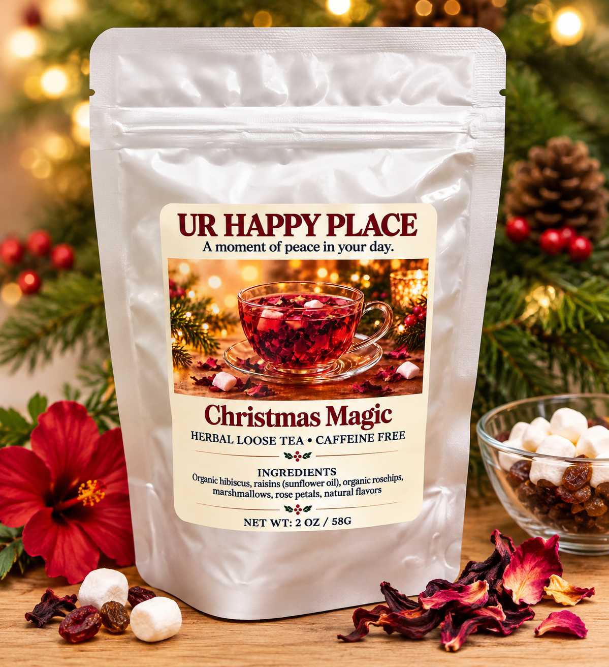warm christmas herbal loose tea