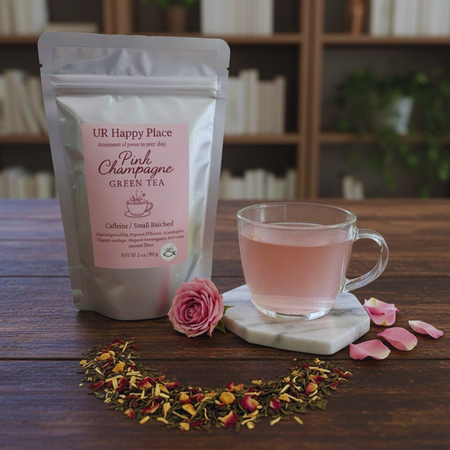 Pink Champagne Green Tea