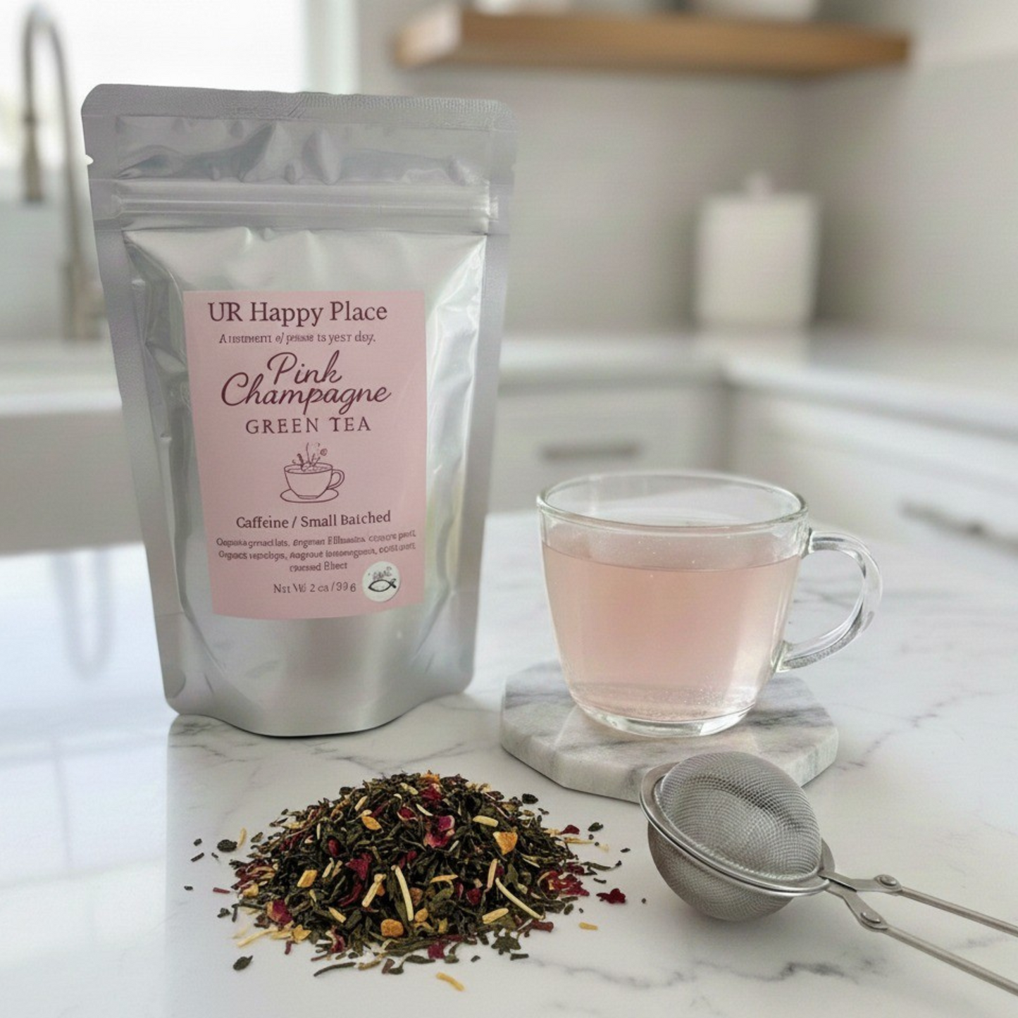 Pink Champagne Green Tea