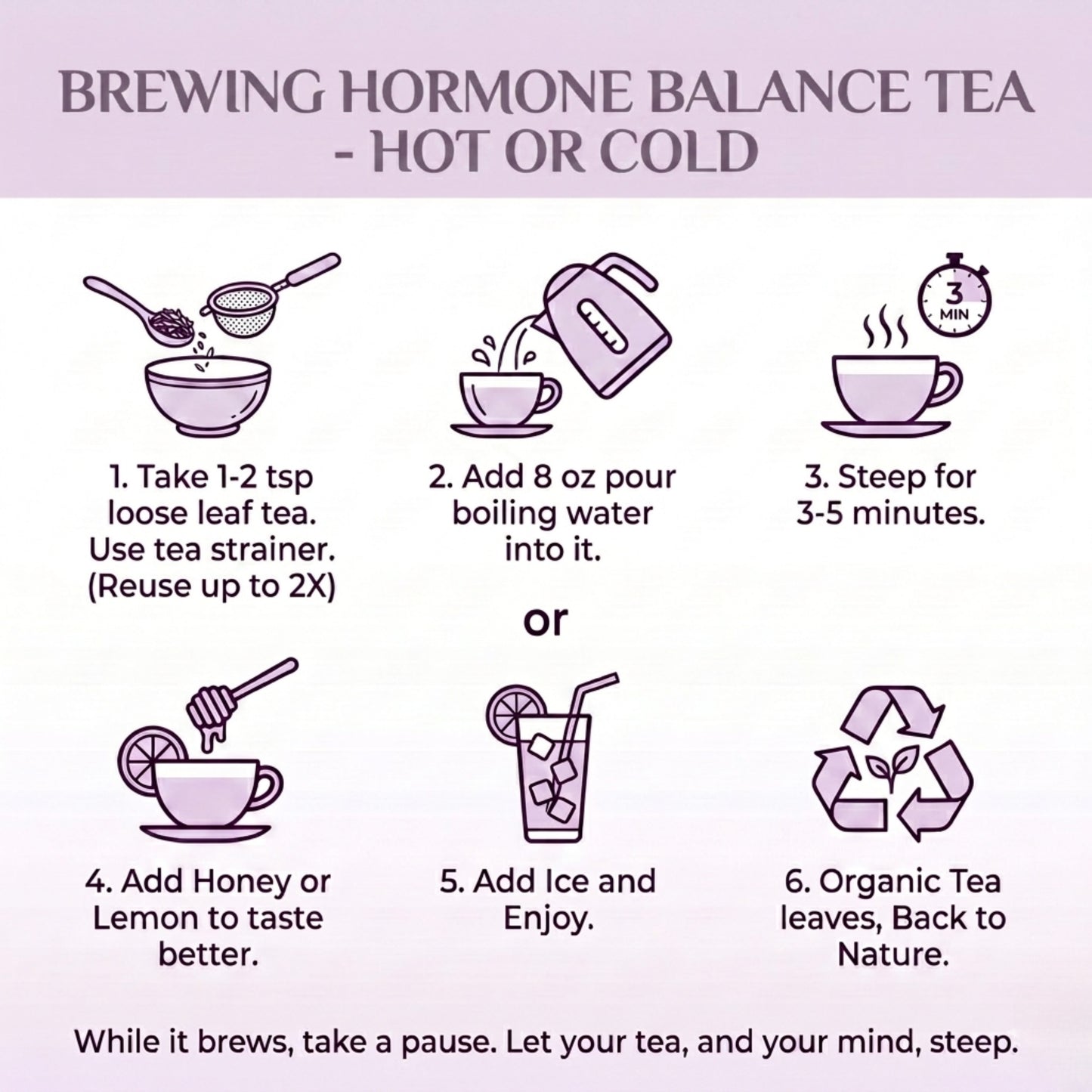 Hormone Balance Tea for Women – PMS Relief, Bloating Support, Calm Mood Herbal Tea (Caffeine-Free)