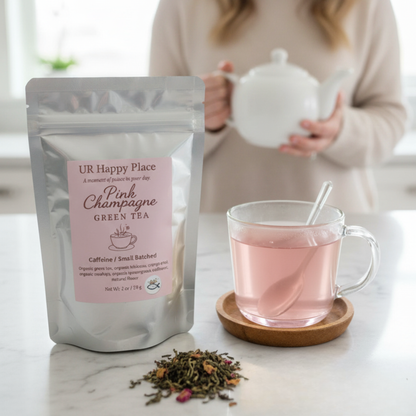 Pink Champagne Green Tea