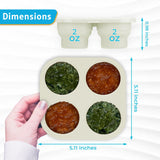 UR Happy Place Silicone Freezer Tray with Lid - Collapsible, BPA-Free, Food-Grade, Space-Saving, Easy-Release, Dishwasher-Microwave Safe