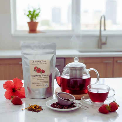 Strawberry Hibiscus Herbal Tea