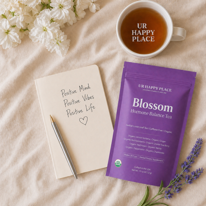 Hormone Balance Tea for Women – PMS Relief, Bloating Support, Calm Mood Herbal Tea (Caffeine-Free)